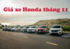 Giá xe oto Honda tháng 11 – Honda CRV bất ngờ giảm “SỐC”